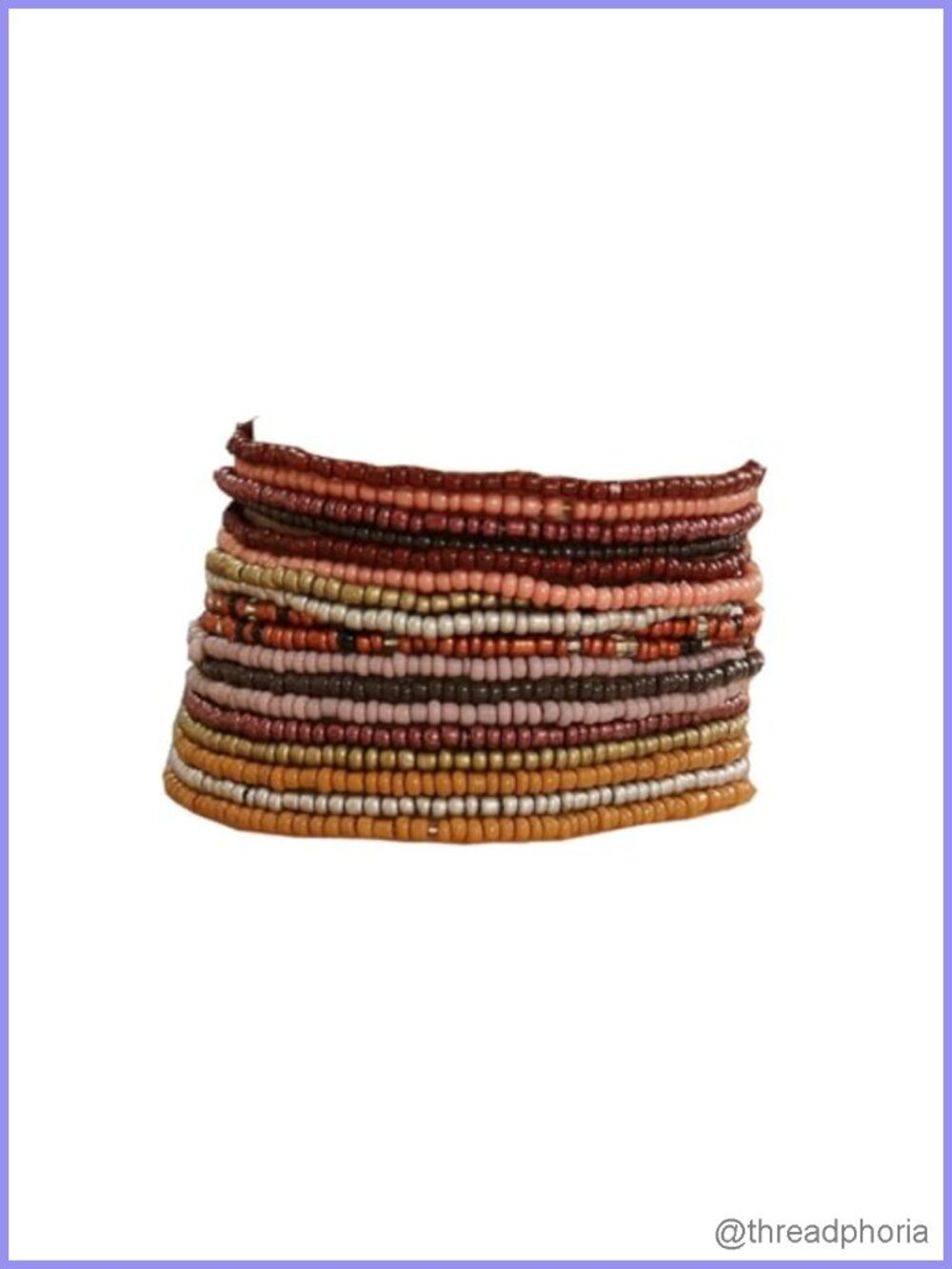 18 Pcs Boho Stackable Beaded Bracelets Set Elastic Rice Beads Stretch Bracelets